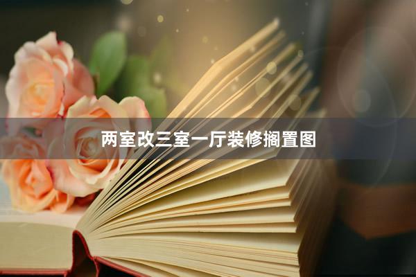 两室改三室一厅装修搁置图